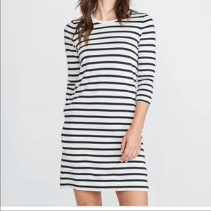 Marine Layer Striped Mini Dress With Pockets